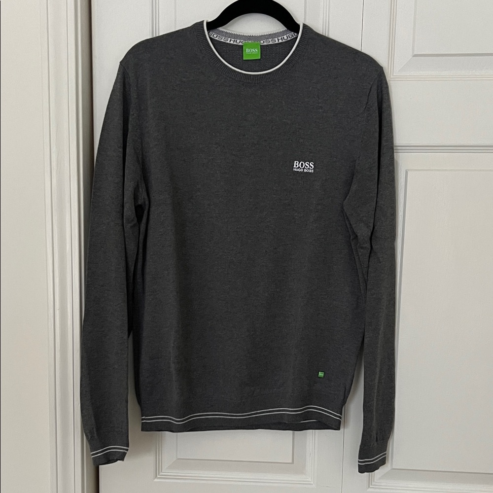 Gray Hugo Boss Men’s Crew Sweater